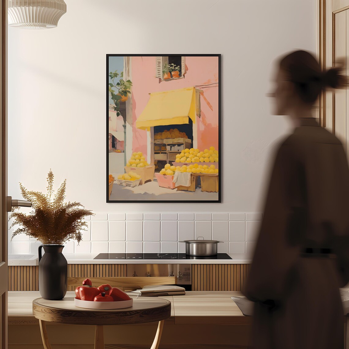 Retro Lemons Vintage Mediterranean Art Print - Image 4