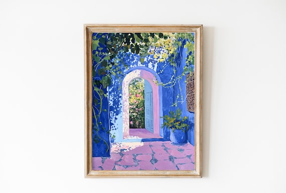 Moroccan Marrakech Garden Architecture Print