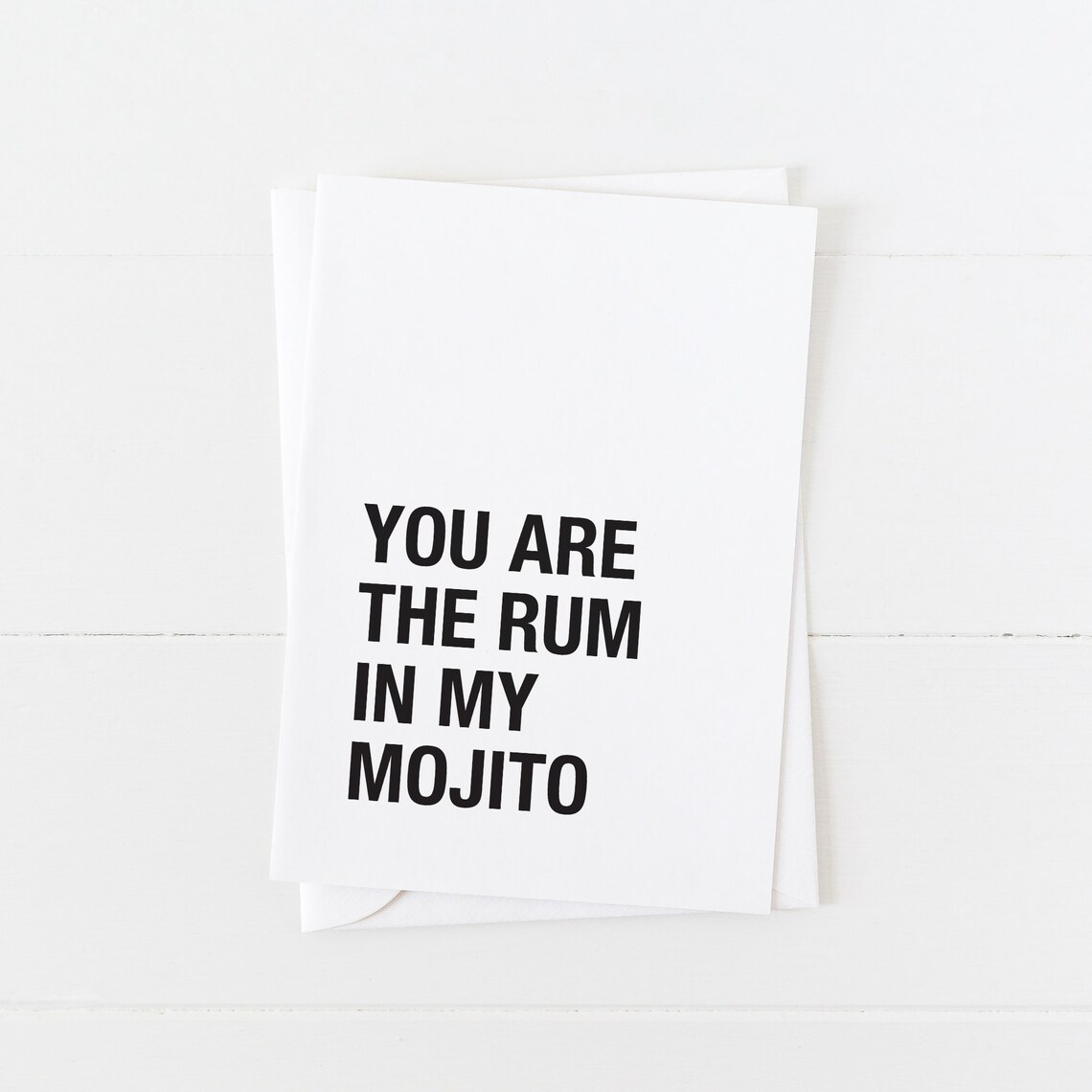 You Are The Rum In My Mojito Cocktail Love Anniversary Card Print