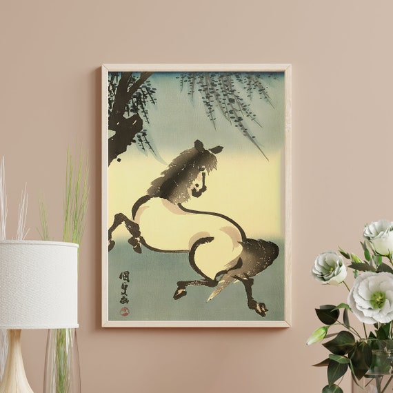 Seizan Zen Horse Aoyama Ukiyo-e Art Print