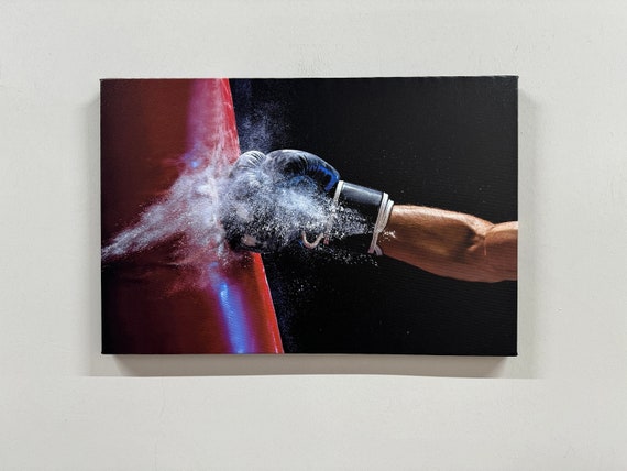 Boxing Gloves Canvas Art Motivational Gym Decor
