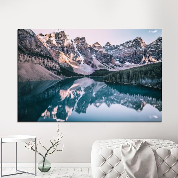 Mountain Lake Nature Landscape Art Print