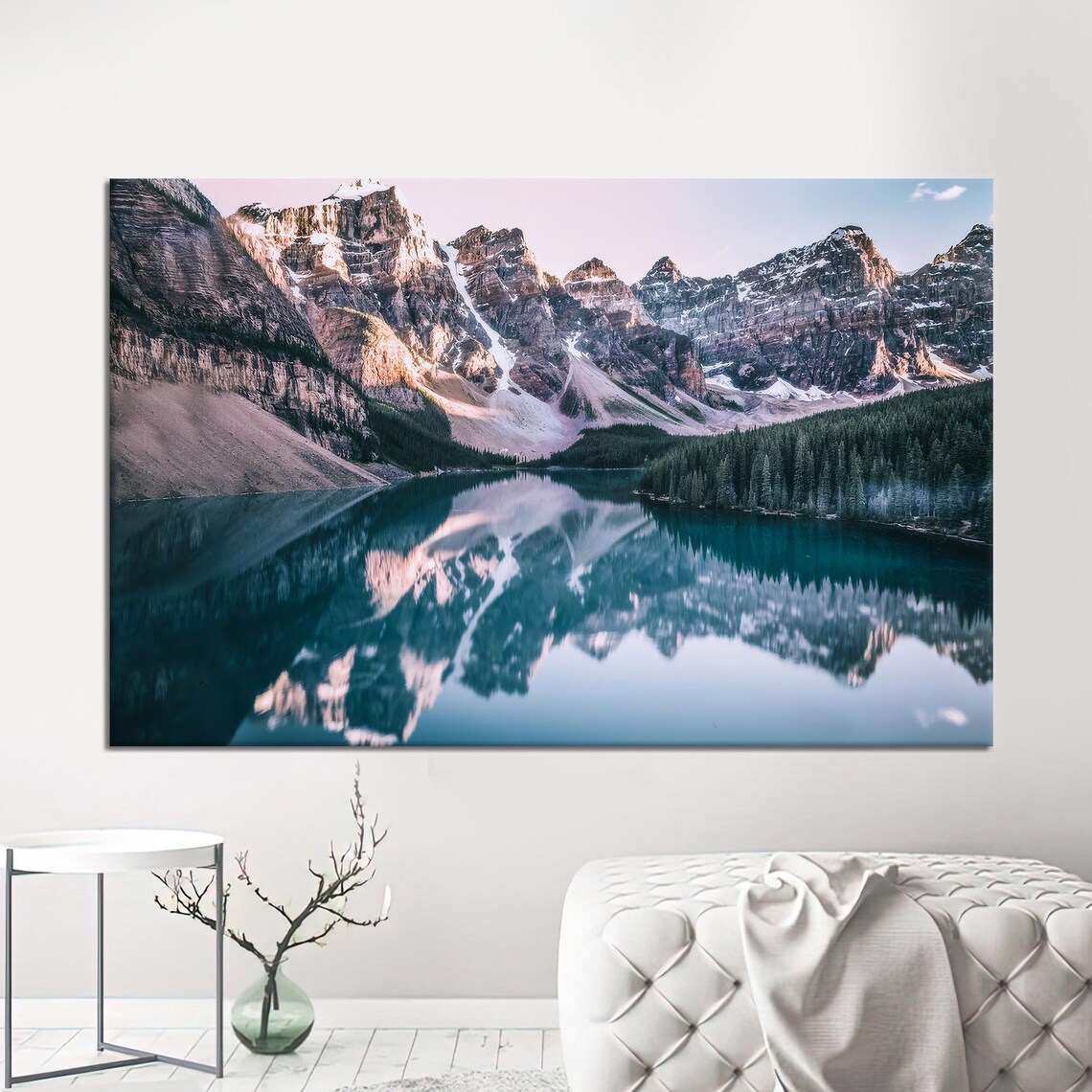 Mountain Lake Nature Landscape Art Print