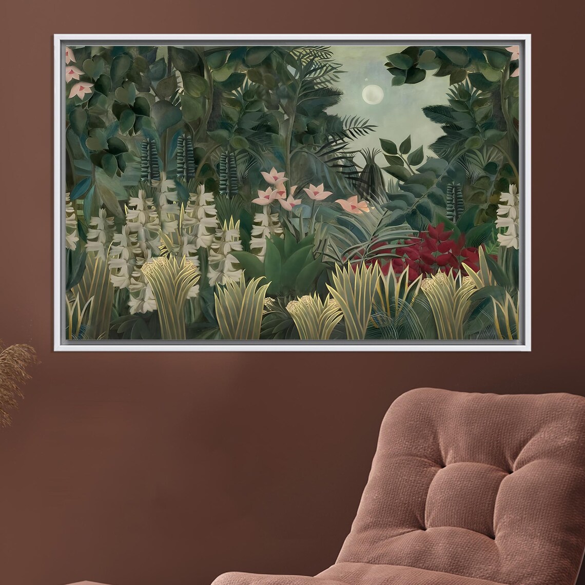 Henri Rousseau Botanical Landscape Wall Art Print
