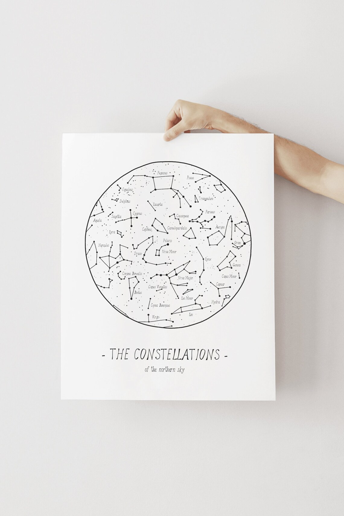 Constellations Northern Hemisphere Night Sky Art Print - Image 2