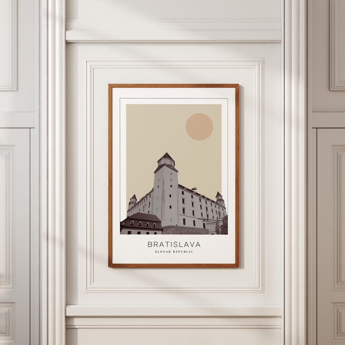 Bratislava Slovakia Historic Castle Minimalist Travel Poster - Image 2