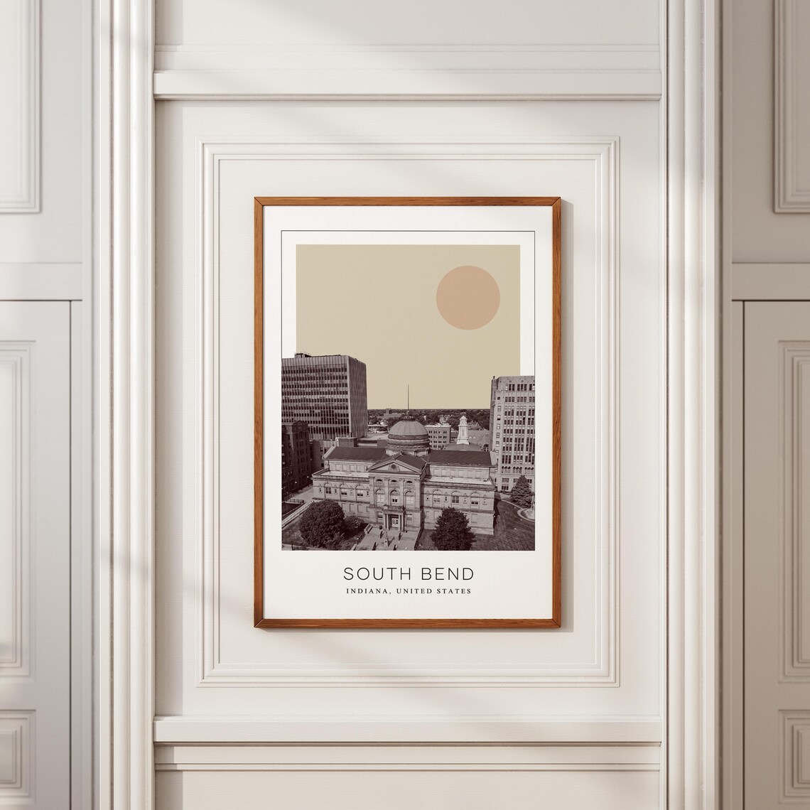 South Bend Minimalist Travel Poster, Indiana USA - Image 2
