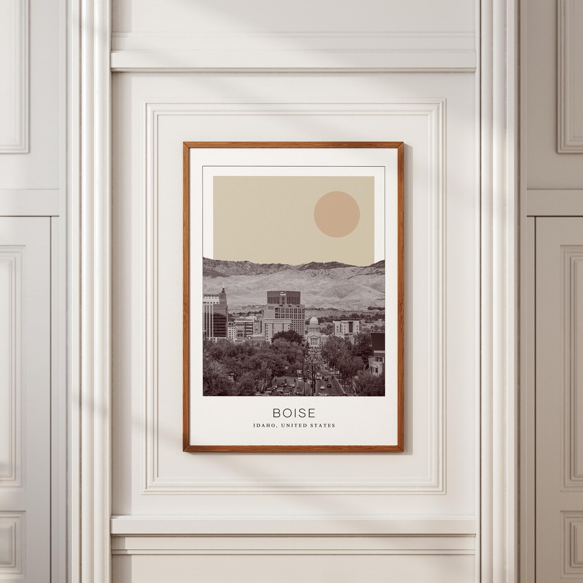 Boise Minimalist Travel Poster, Idaho Art Print - Image 2
