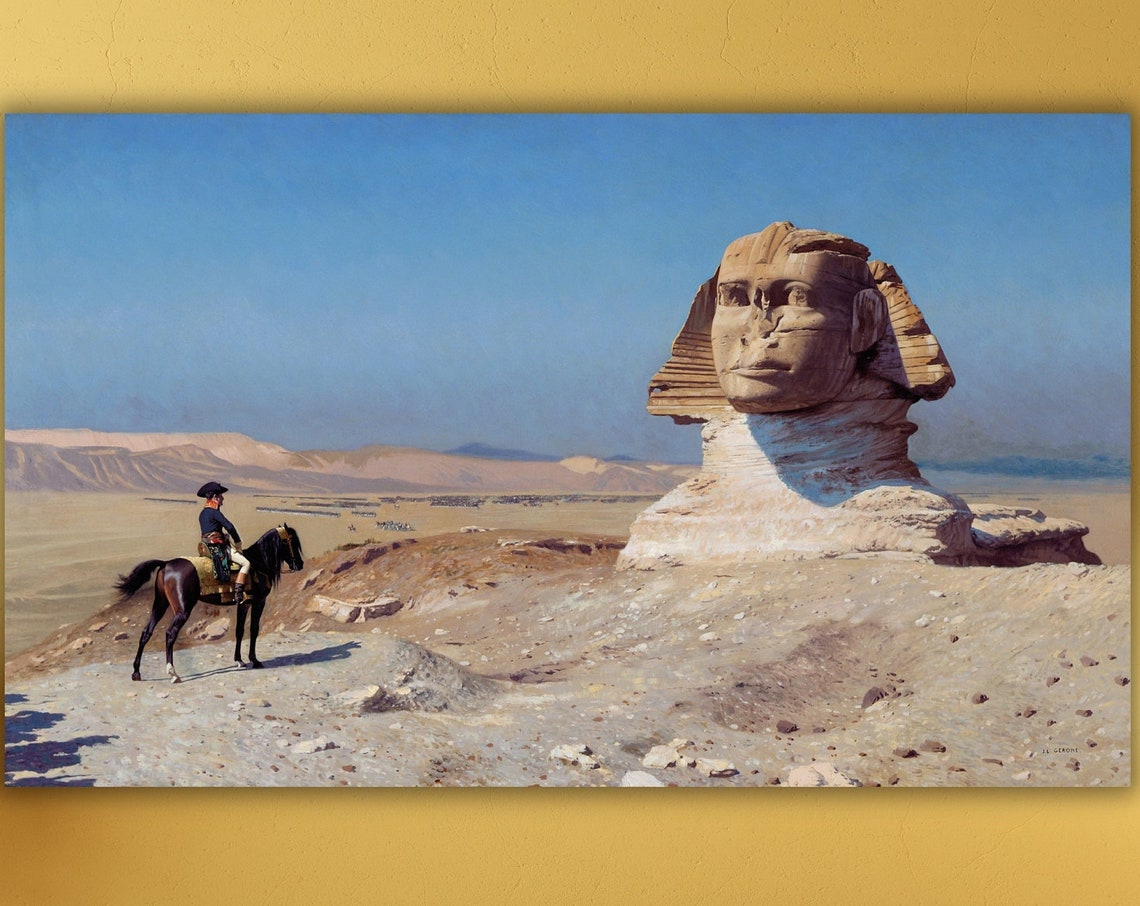 Gerome Napoleon Before the Sphinx Egypt Orientalist Classic Art Poster