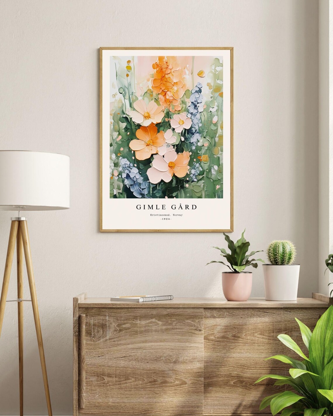 Floral Garden Painting, Boho Flower Market Poster - Image 2