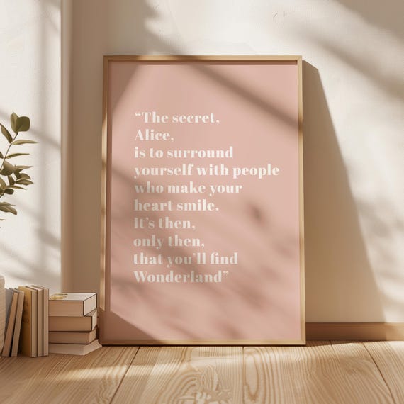 Alice In Wonderland Friends Art Print, Kids Room