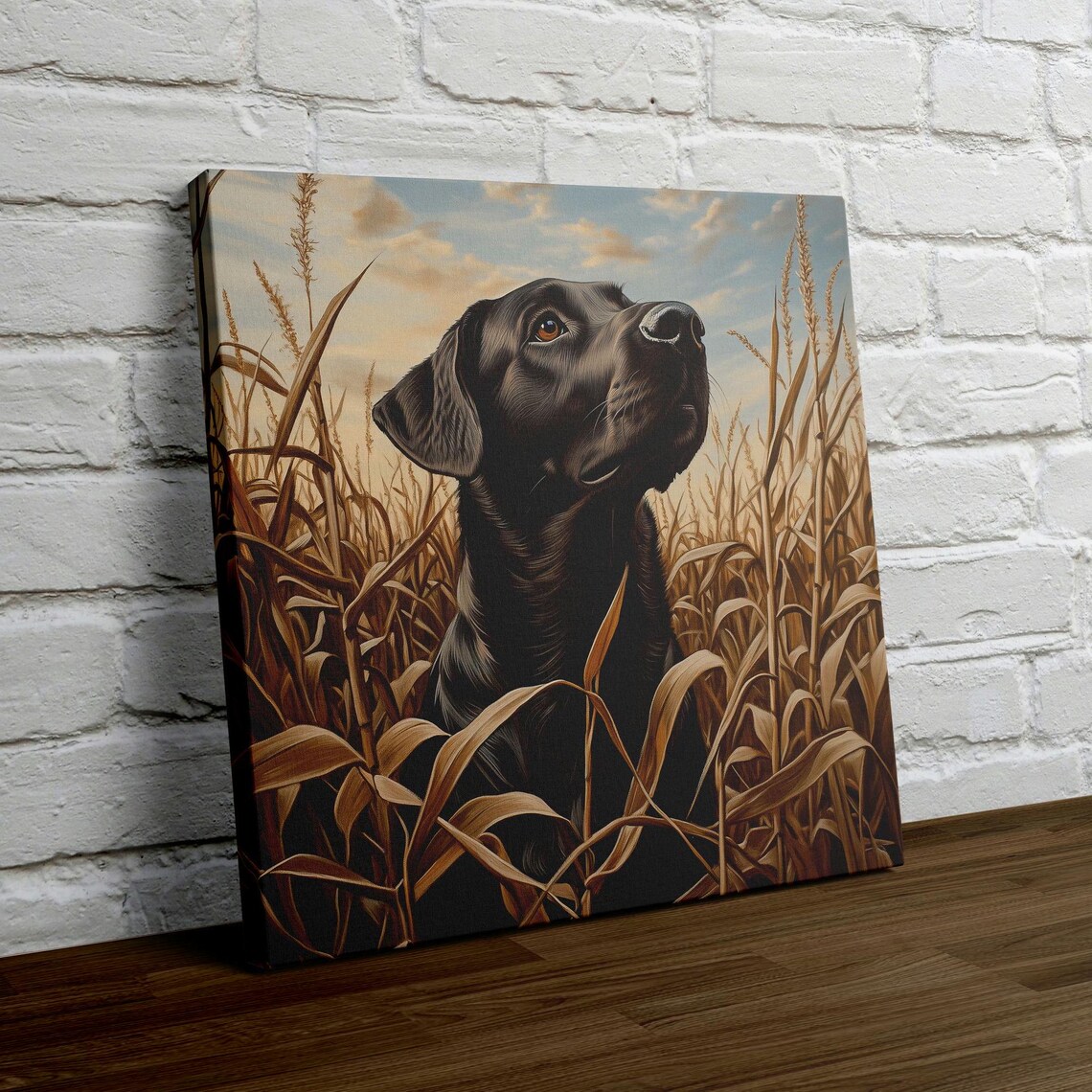 Black Lab Cornfield Art Print, Dog Wall Decor - Image 4