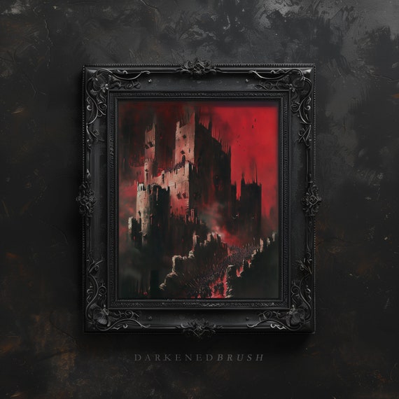 Victorian Aesthetics In Dark Academia Gothic Horror Art Artful Goth Oil Paintings Unique Dcor For Themed Spaces