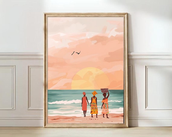 Ghana Travel Poster, Accra African Nursery Art Print