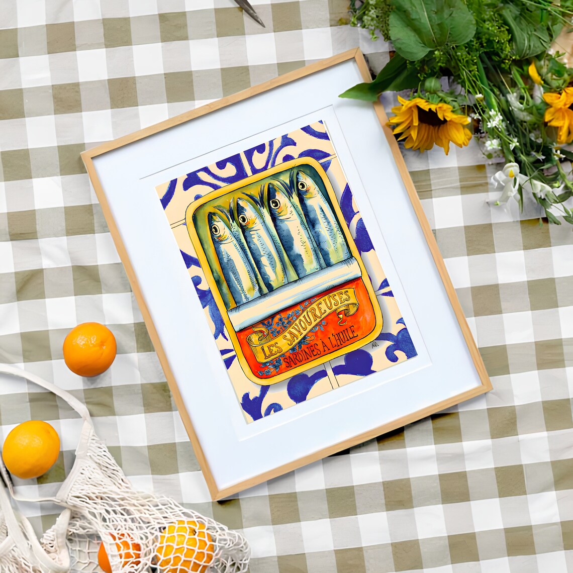 Sardines Print, Vintage Retro Kitchen Poster - Image 3