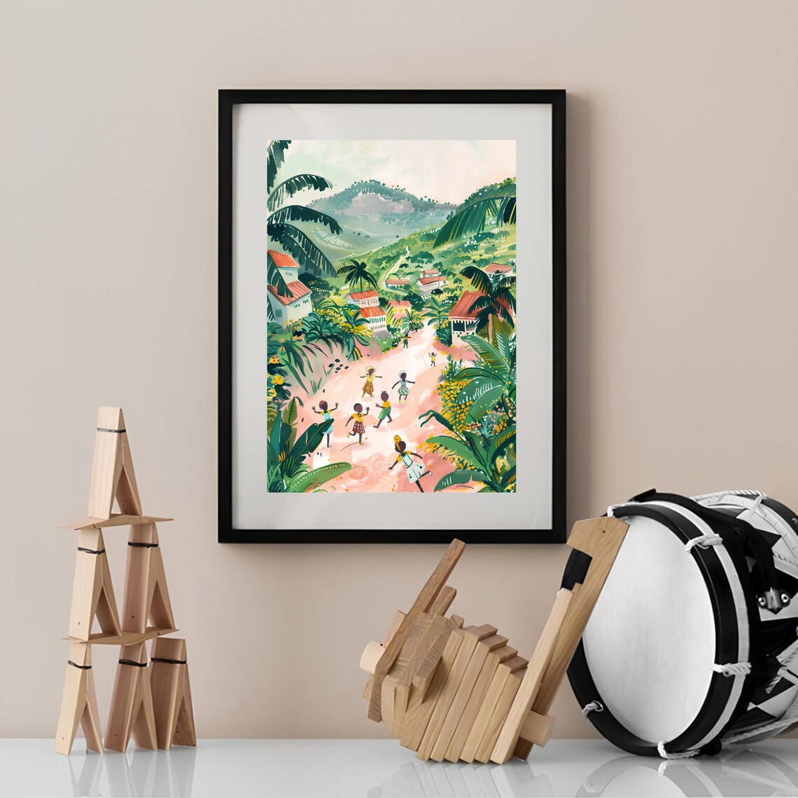 Kongo Kinshasa Travel Poster, Africa Gift Art Print - Image 2