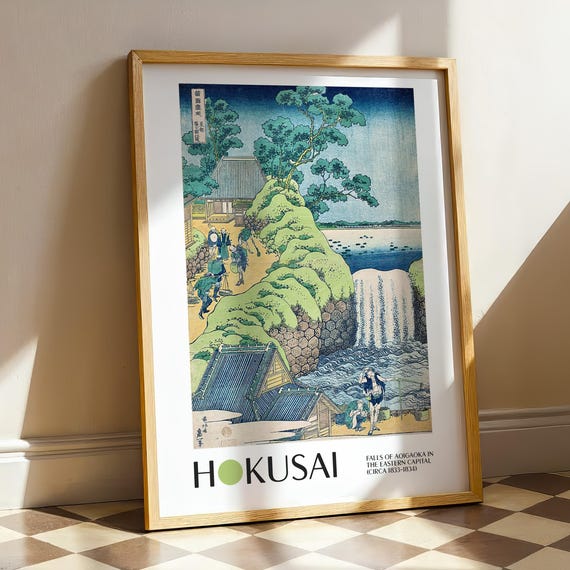 Katsushika Hokusai, Falls Of Aoigaoka Art Print