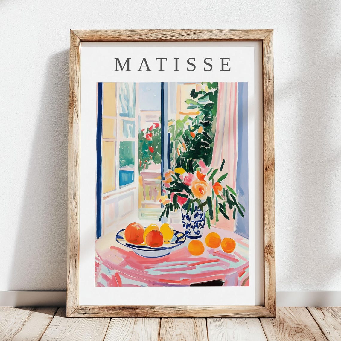 Henri Matisse Print Abstract Flower And Fruit Print Colorful Minimalist Artwork For Living Room Bedroom Office Fauvism Style Wall Art