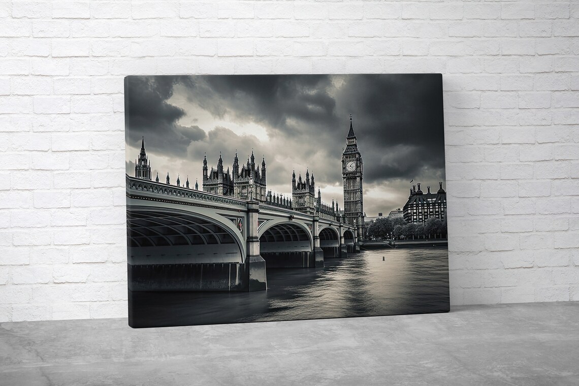 London Bridge Thames View, Iconic Landmark Poster