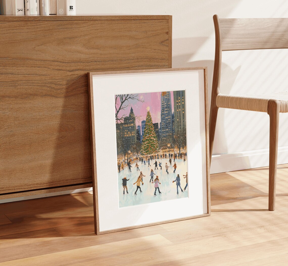 Christmas In The City Central Park Wall Art Print - Image 2