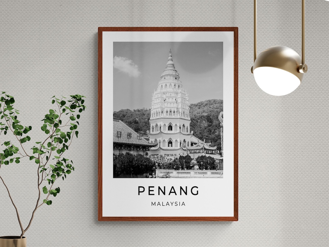 Penang Malaysia Kek Lok Si Temple Pagoda Landmark Photo Travel Poster - Image 3