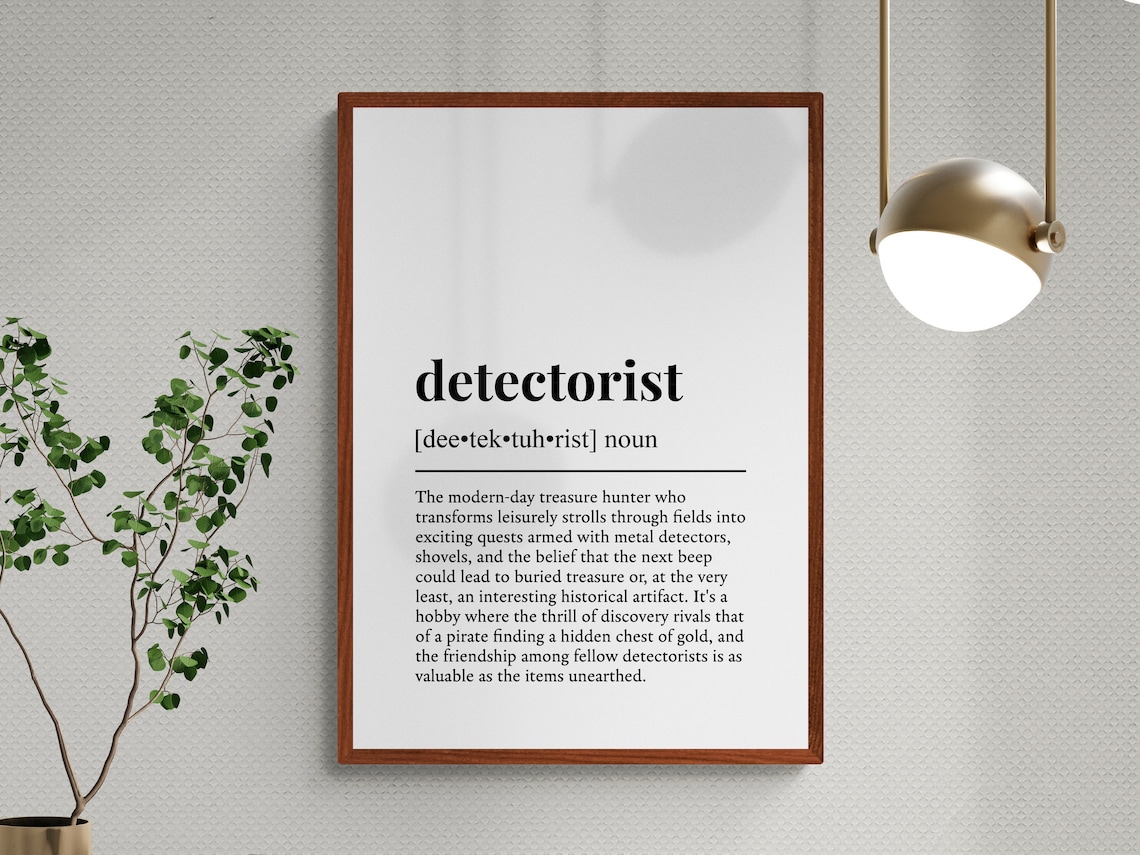 Detectorist Funny Definition Poster Print for Hobby Rooms - Image 3