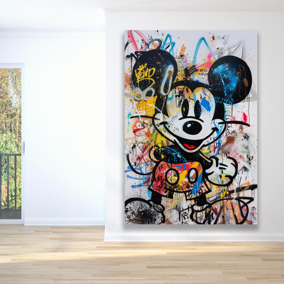 Wall Art Colorful Graffiti Wall Decor Framed Art Home Decor Modern Framed Art Urban Pop Art Style Vibrant And Bold - Image 6