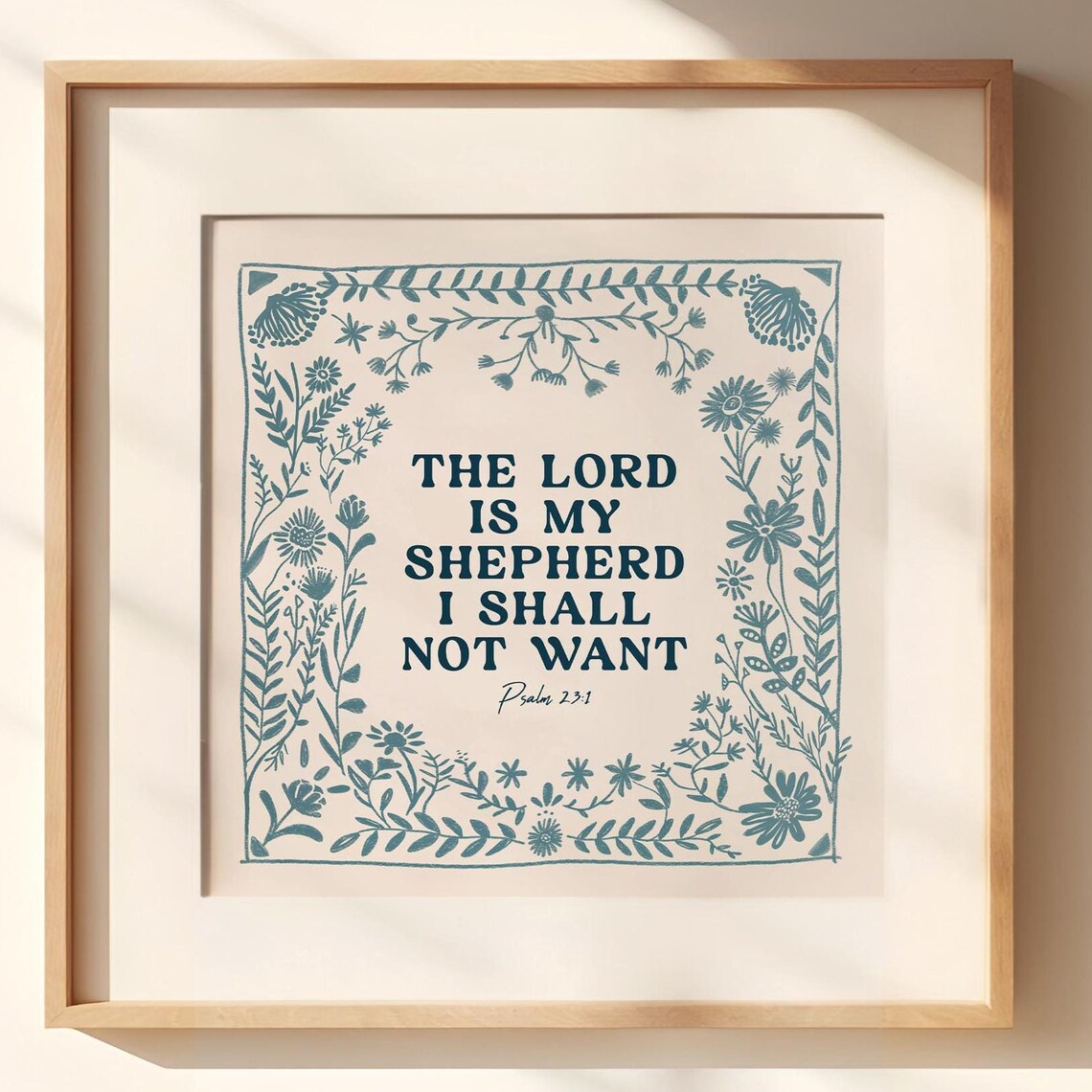 The Lord Is My Shepherd Psalm 23 Scripture Art Print - Image 3