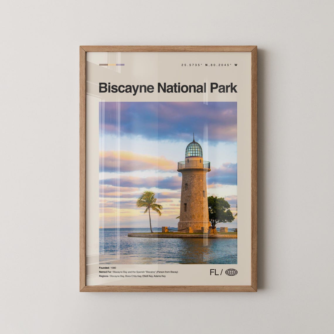 Biscayne National Park Boca Chita Lighthouse Sunset Photo Poster
