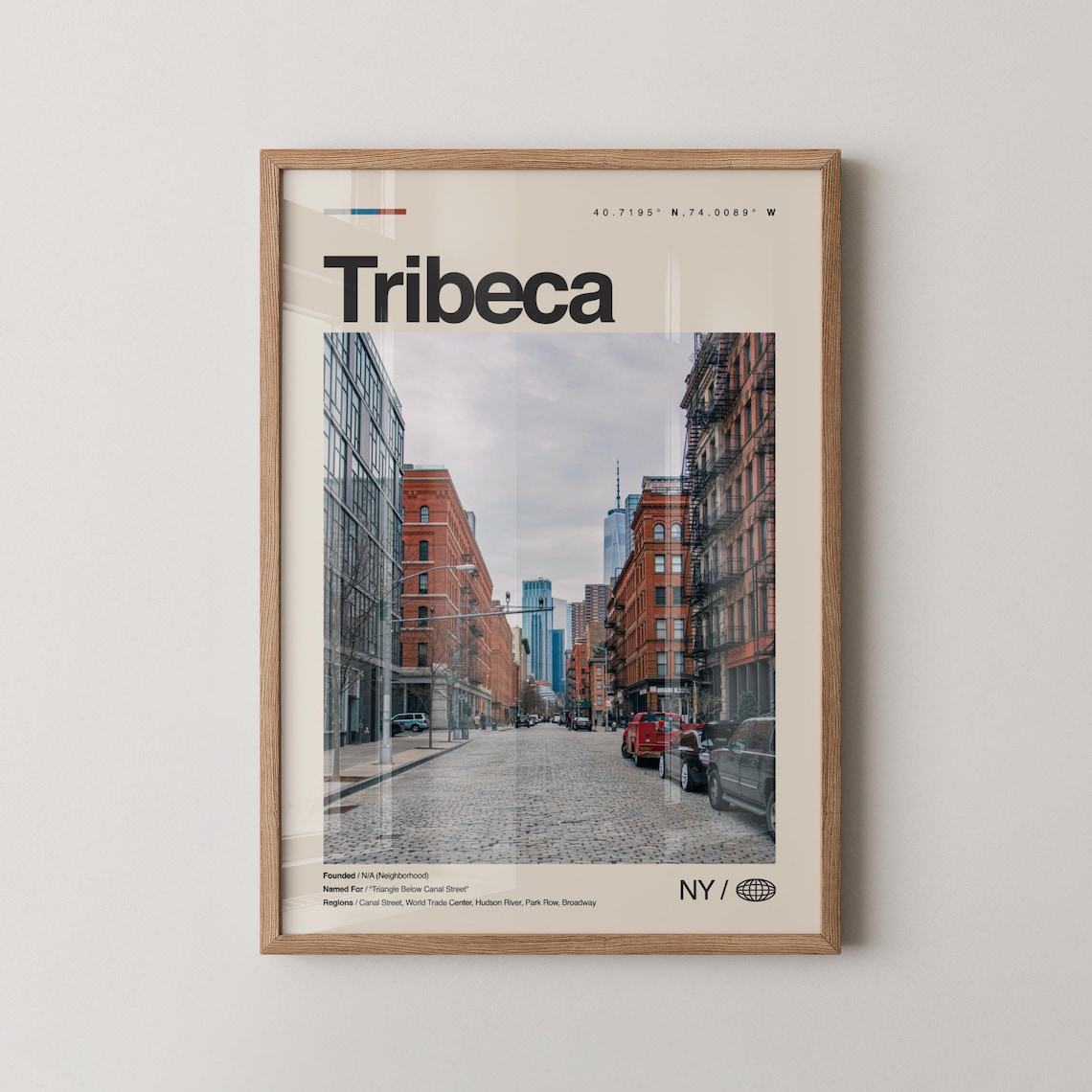 Tribeca New York Travel Poster, Film Festival District