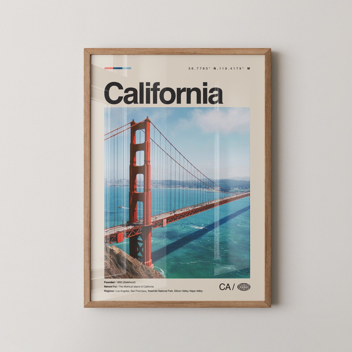 Yosemite National Park and Lake Tahoe Travel Poster