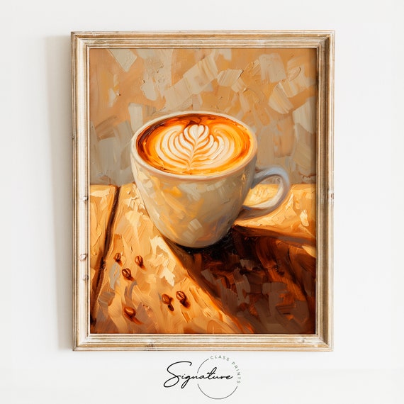 Latte With Artful Foam Design Painting Creative Coffee Artwork Morning Latte Scene Barista Style Coffee Cup Piece 525
