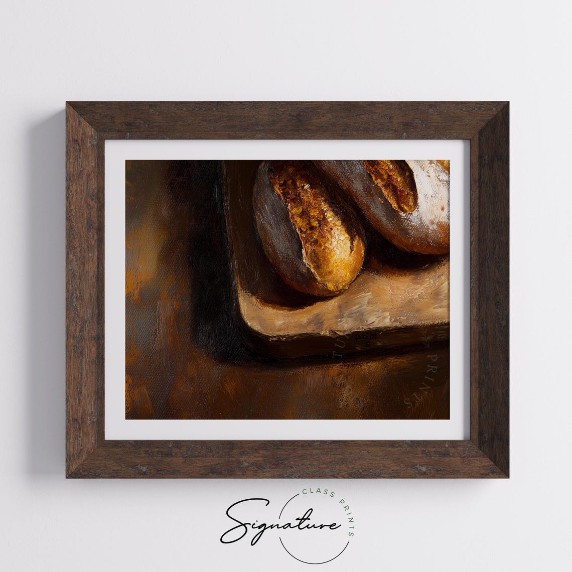 Fresh Baked Baguettes In A Basket Rustic Bakery Still Life Poster - Image 5