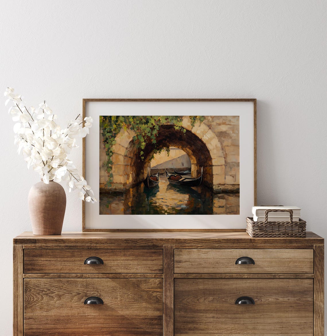 Venetian Bridge Nook With Gondolas Canal Romantic Italy Travel Poster - Image 4