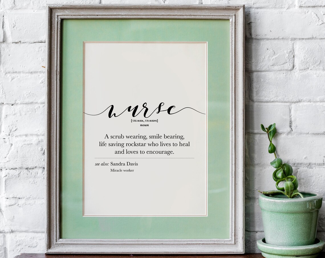 Personalized Nurse Appreciation Gift, Thank You Nurse