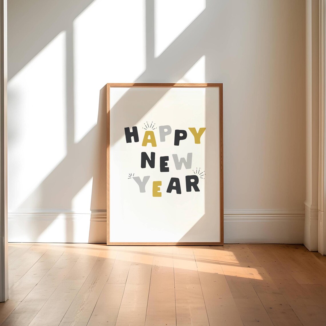 New Year’s Eve Art Print, Minimal NYE Decor - Image 3