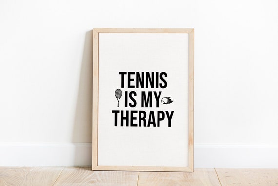 Tennis Wall Art Tennis Poster Tennis Print Black And White Sports Wall Art Tennis Room Decor Tennis Pictures Tennis