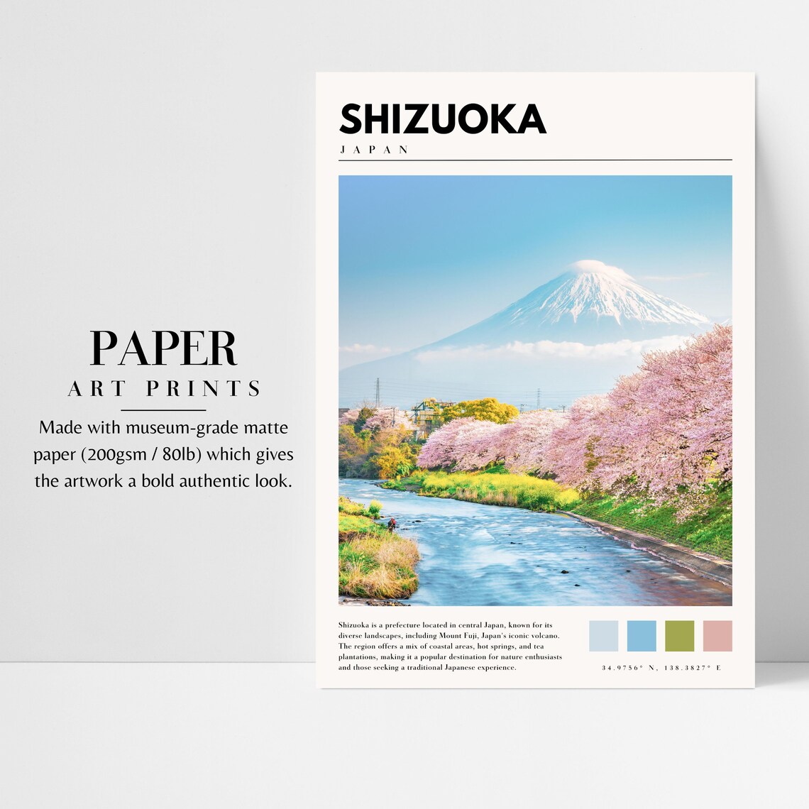 Shizuoka Japan Travel Poster, Mt Fuji Photography - Image 3