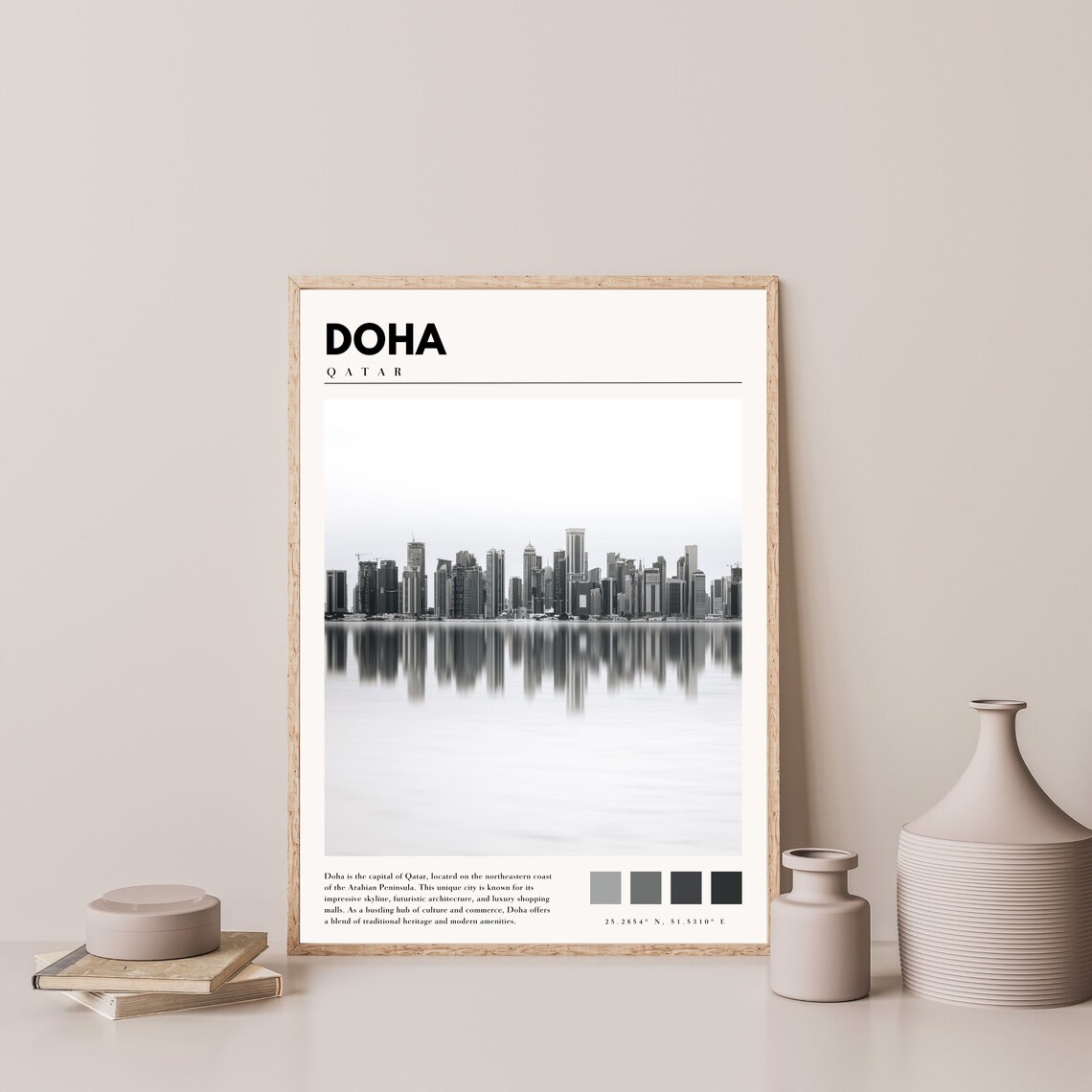 Doha Qatar Photo Wall Art, Travel Poster - Image 3