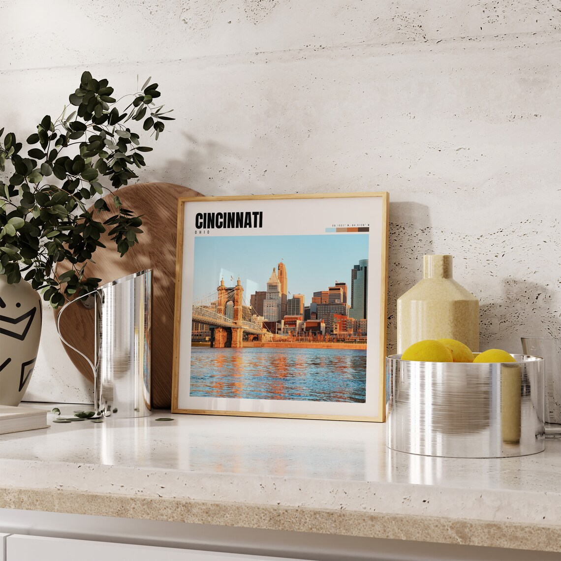 Cincinnati Ohio Poster, City Photography Art Print - Image 4