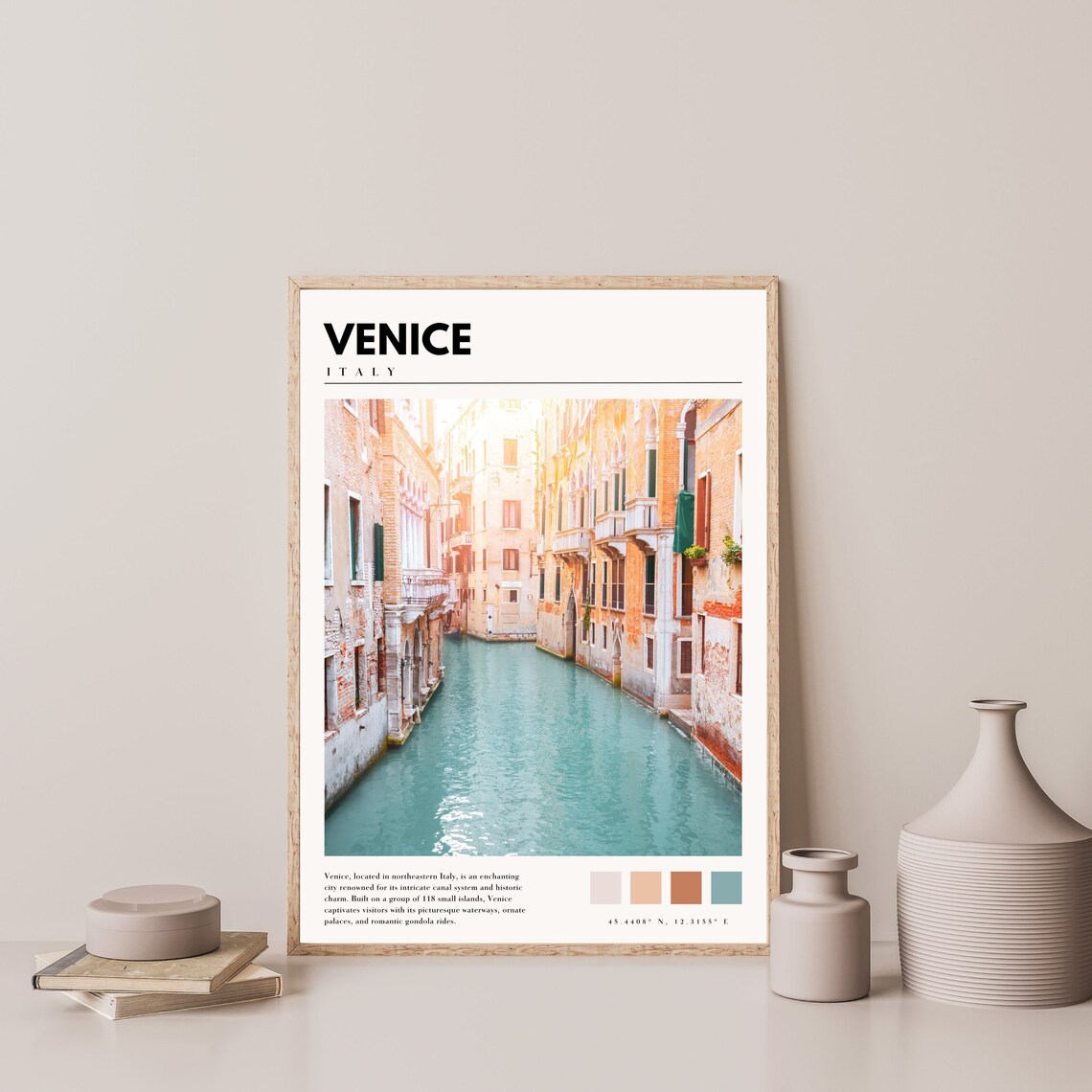 Venice Italy Canals Travel Poster, Photo Print - Image 4