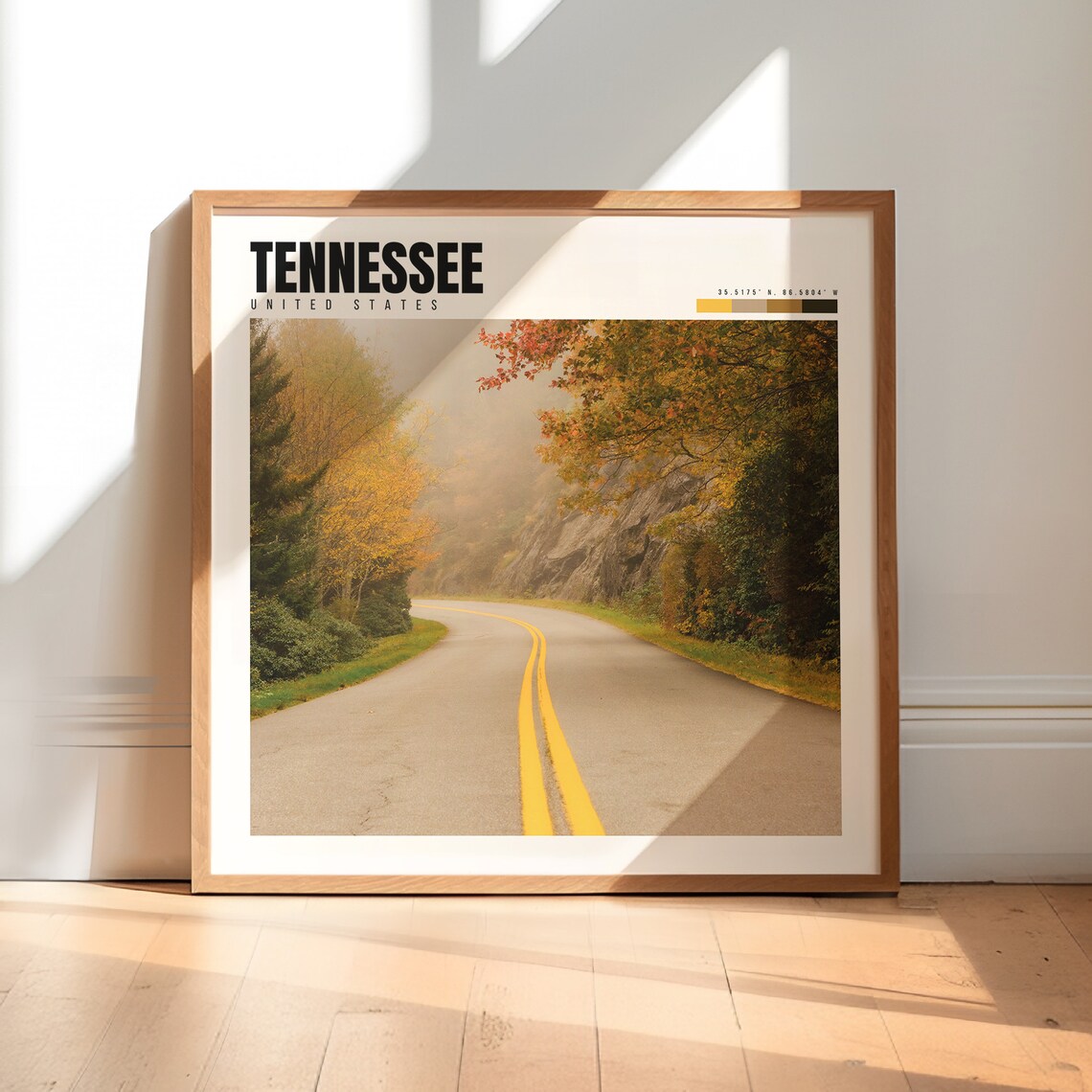 Tennessee Wall Art Poster Print for Home Decor