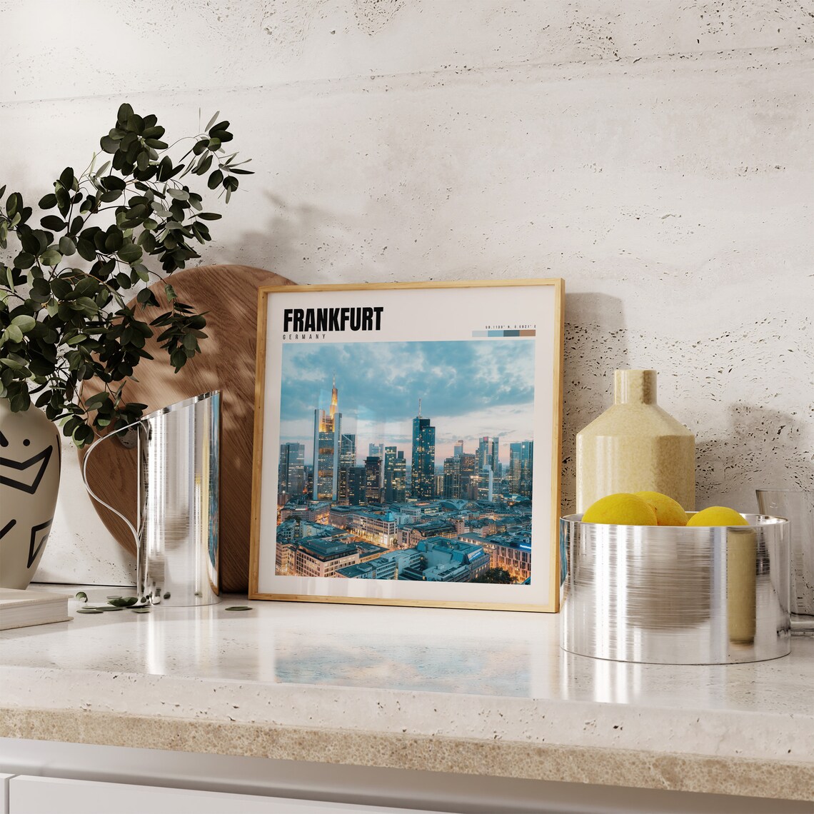 Frankfurt Germany Travel Poster, City Art Print - Image 4