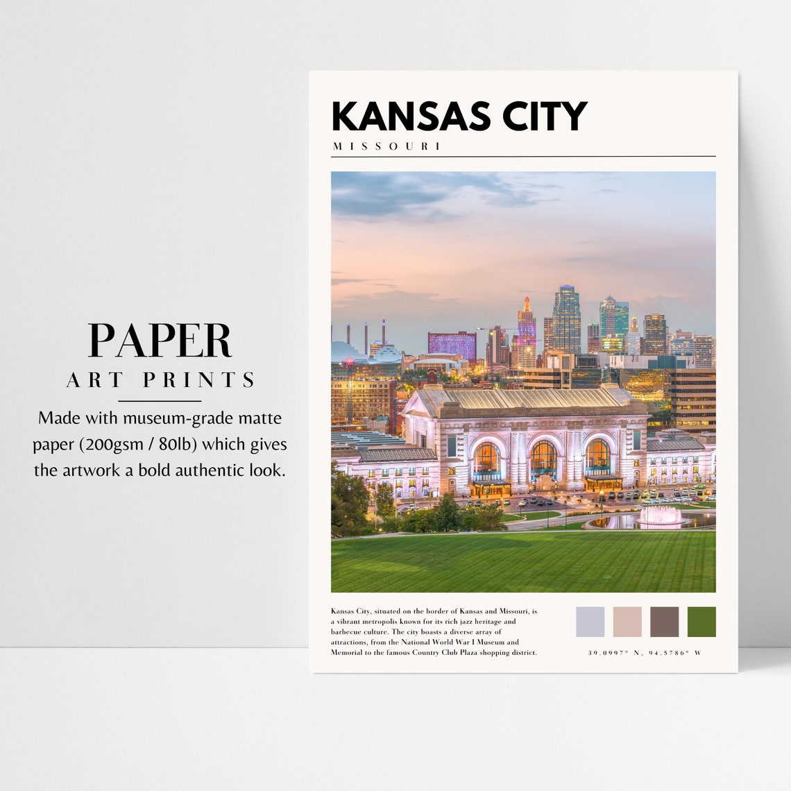 Kansas City Print Kansas City Missouri Print Kansas City Wall Art Kansas City Photo Kansas City Photography P 176 - Image 3