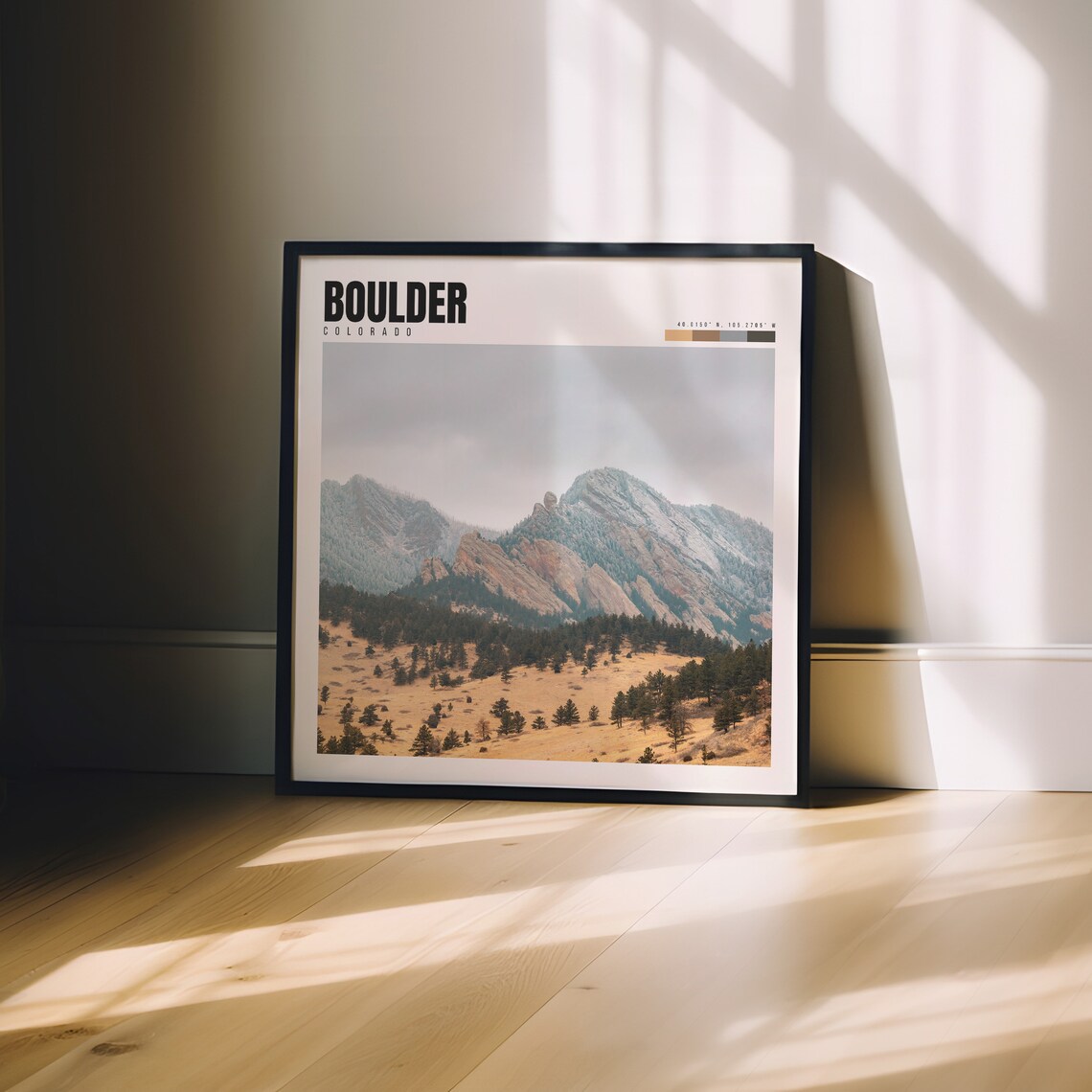 Boulder Colorado Travel Poster, Wall Art Print - Image 3