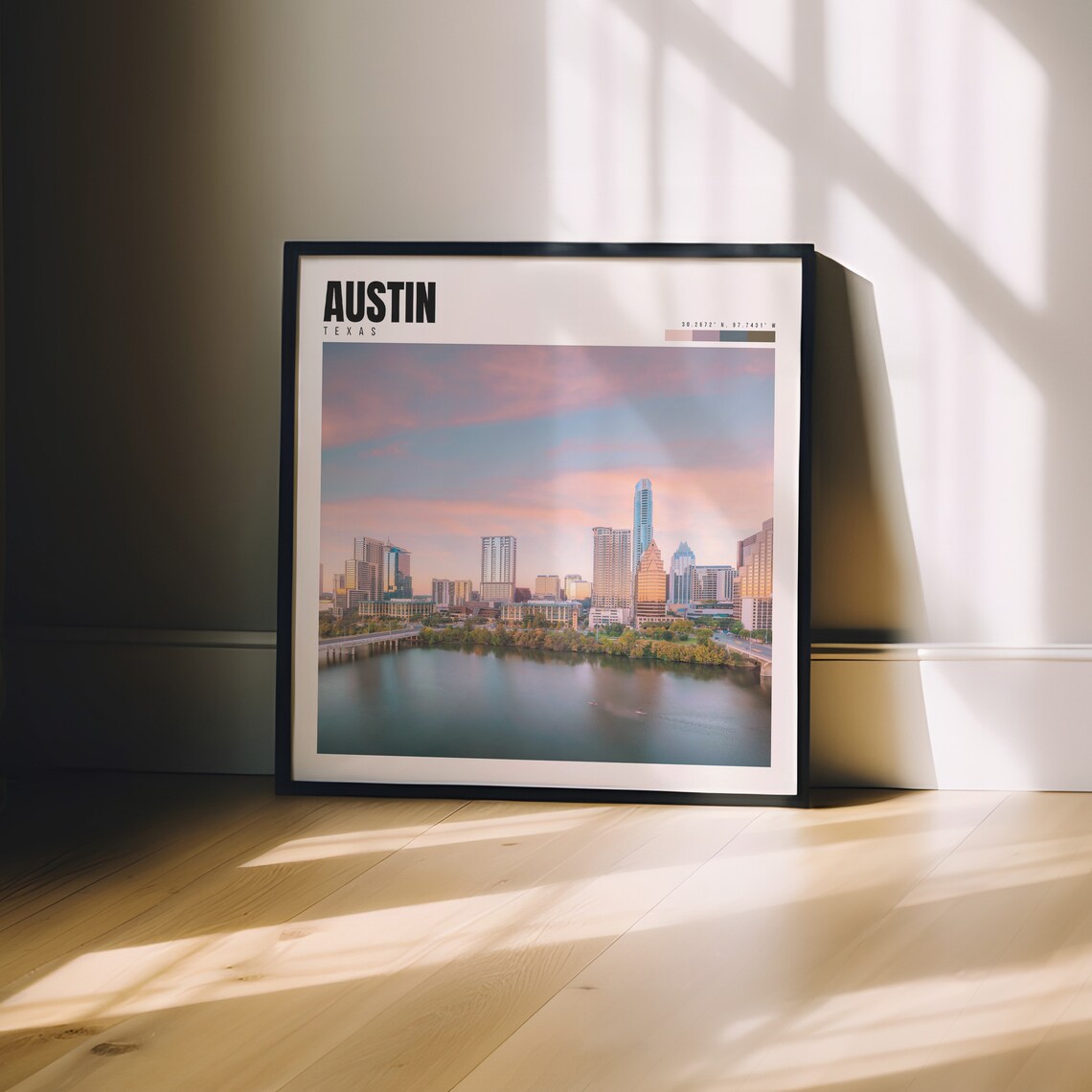 Austin Texas Travel Poster, Texas Wall Art Print - Image 3