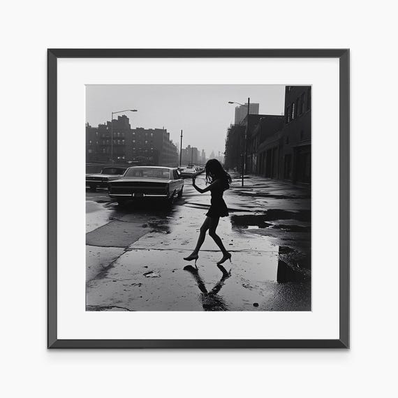 Fashion Wall Art Photography Prints Black And White Print Retro Poster Vintage Museum Grade