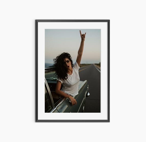 Rock And Roll Wall Art Photography Prints Sign Of The Horns Fashion Room Decor Museum Quality Poster