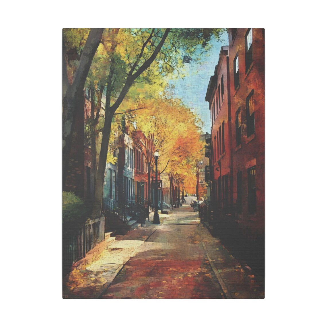 Boston City Watercolor Style Art Print - Image 2
