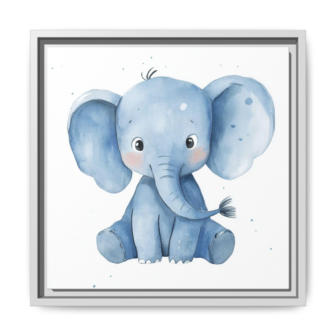 Watercolor Elephant Nursery Decor, Kids Room Gift - Image 5